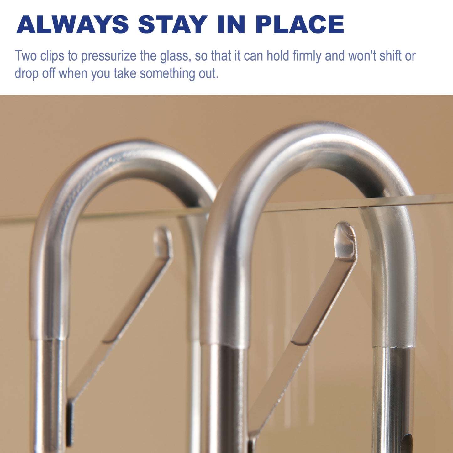 Ofiray-home Shower Door Towel Hooks - 9"~13" Length Adjustable Hook for Frameless Over The Door Glass, Squeegee Holder, Towel Hanger for Bath Suits Rozer Robes Loofahs Shavers, 2-Pack, Stainless Steel