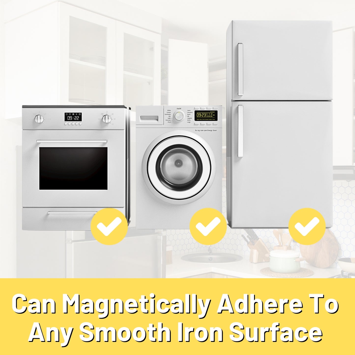 2 Pack Magnetic Shelf for Fridge Fruit Potato & Onion Storage Bins Pantry Organizers & Storage Large Container Magnetic Basket for Refrigerator Kitchen Counter, Cabinet, Magnetic Fridge Organizer