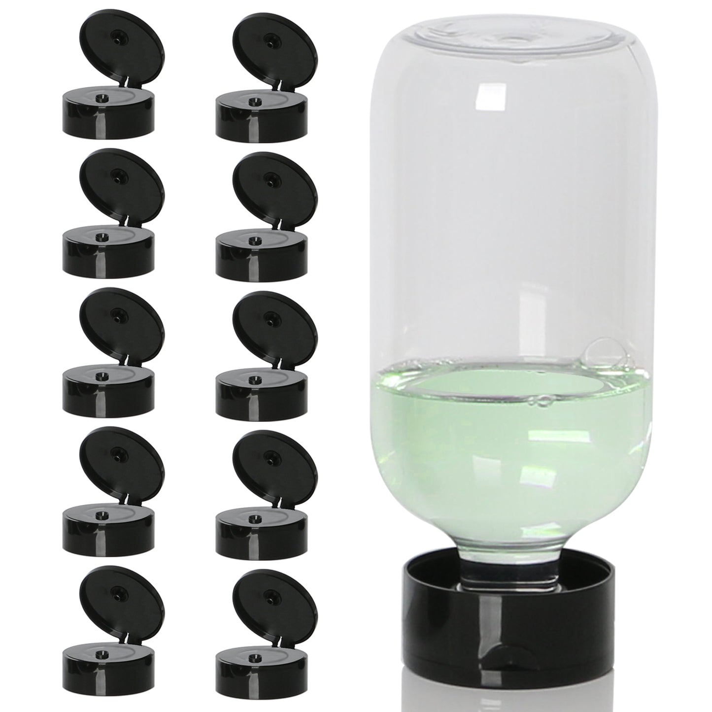 Ofiray-home Bottle Emptying Cap 28/410 Effortlessly Empty Shampoos and Lotion Bottles, Flip-Top Dispensing Caps Get Every Drop Out of Your Bottle Compatible with Aveeno, CeraVe - 3-Pack