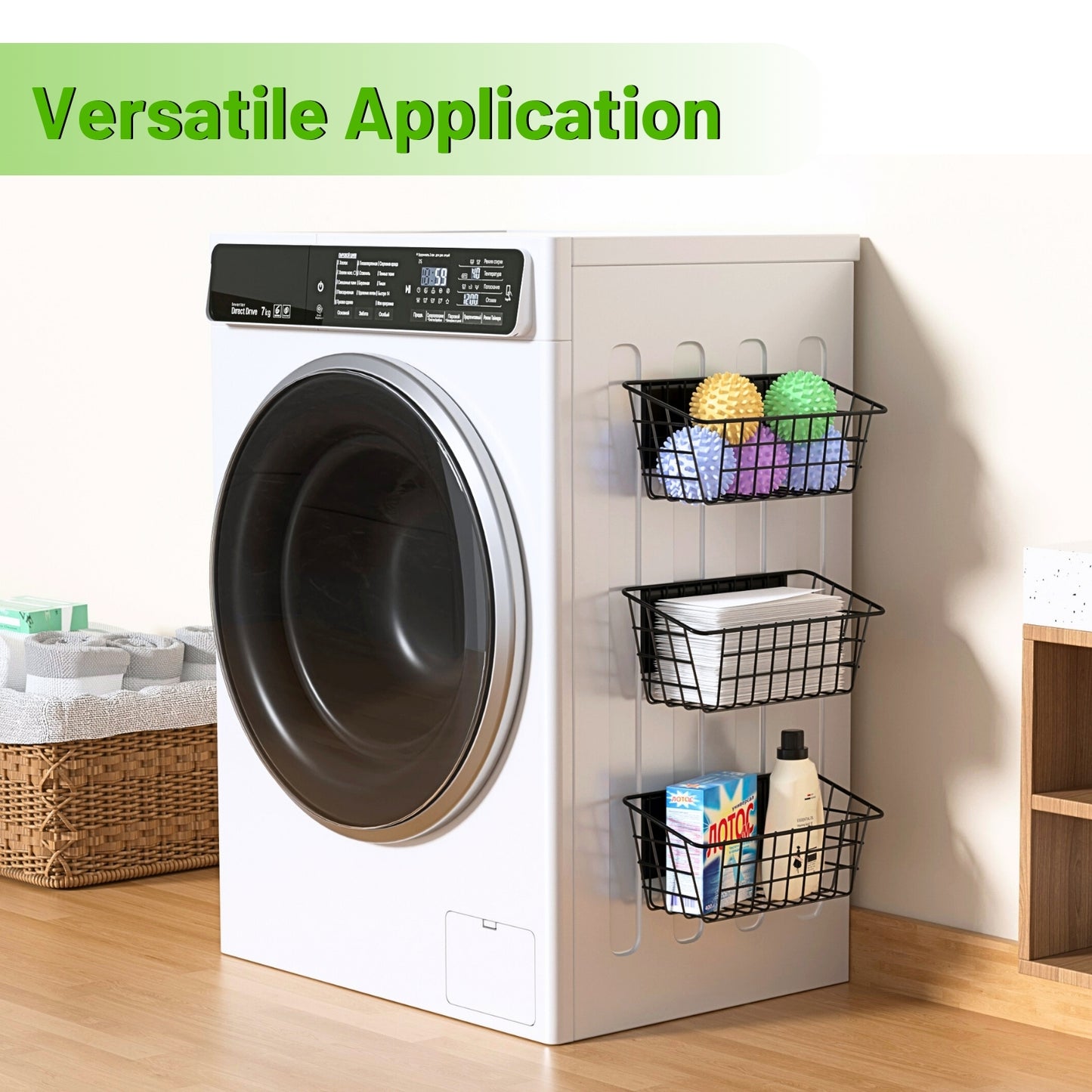 Ofiray-home Magnetic Shelf for Fridge, Seasoning Organizer with Strong Magnets for Kitchen Storage Organization, Moveable Magnetic Spice Rack for Refrigerator, Whiteboard, Kitchen Counter, Cabinet