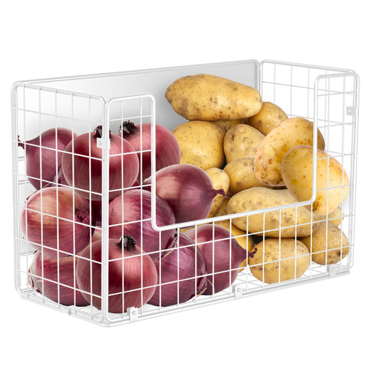 Magnetic Shelf for Fridge Fruit Potato & Onion Storage Bins Pantry Organizers & Storage Large Container Magnetic Basket for Refrigerator  Kitchen Counter, Cabinet, Magnetic Fridge Organizer