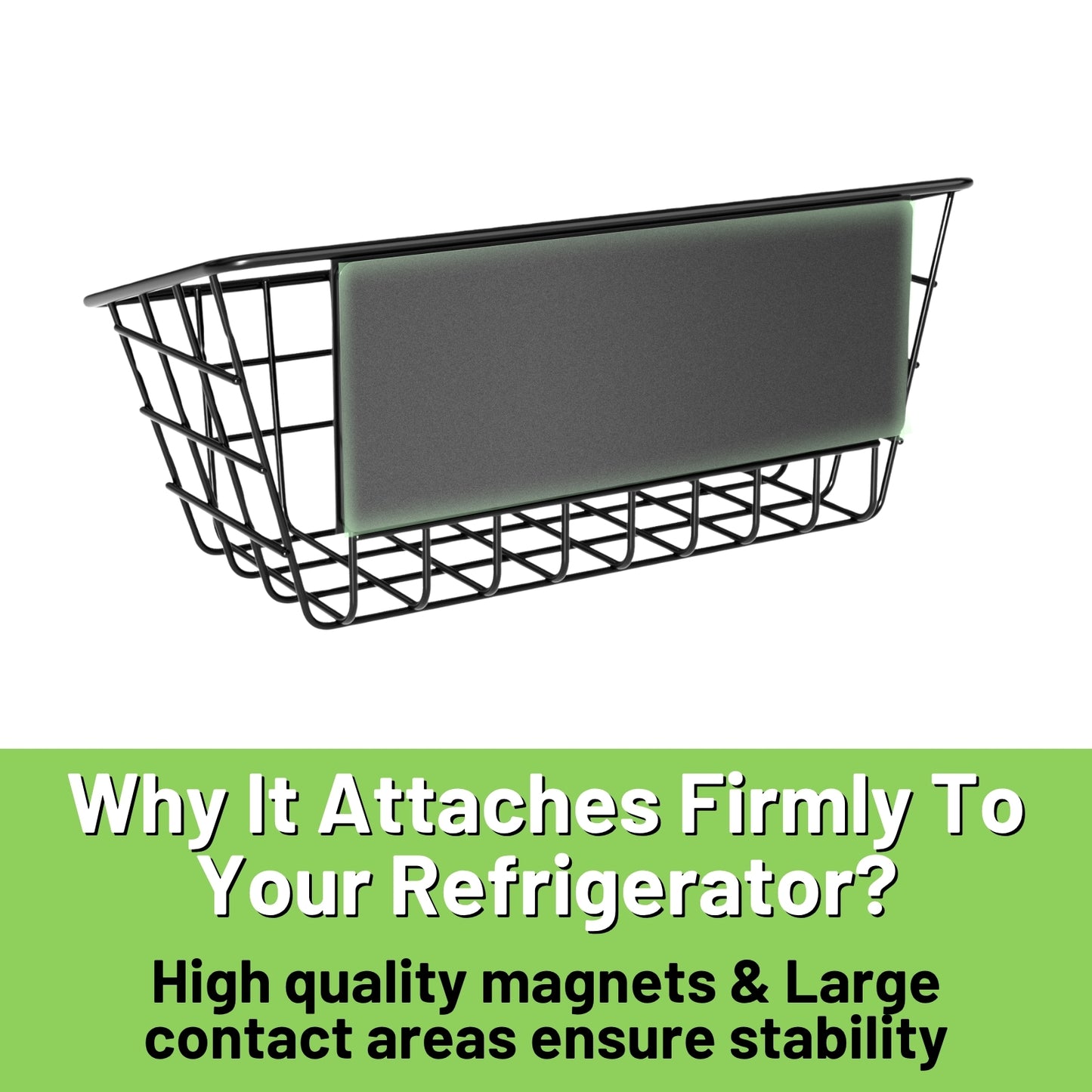 Ofiray-home Magnetic Shelf for Fridge, Seasoning Organizer with Strong Magnets for Kitchen Storage Organization, Moveable Magnetic Spice Rack for Refrigerator, Whiteboard, Kitchen Counter, Cabinet