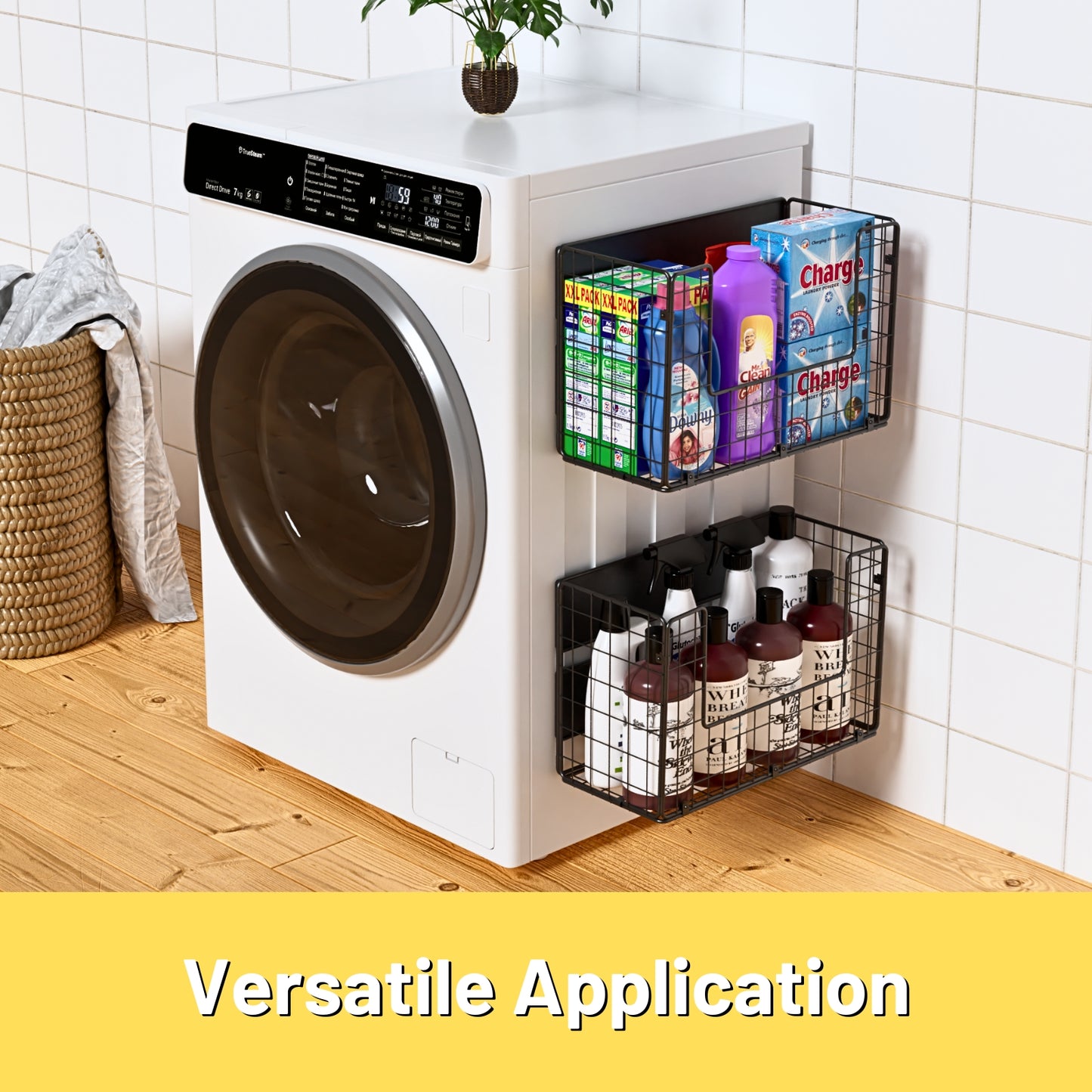 Magnetic Shelf for Fridge Fruit Potato & Onion Storage Bins Pantry Organizers & Storage Large Container Magnetic Basket for Refrigerator  Kitchen Counter, Cabinet, Magnetic Fridge Organizer