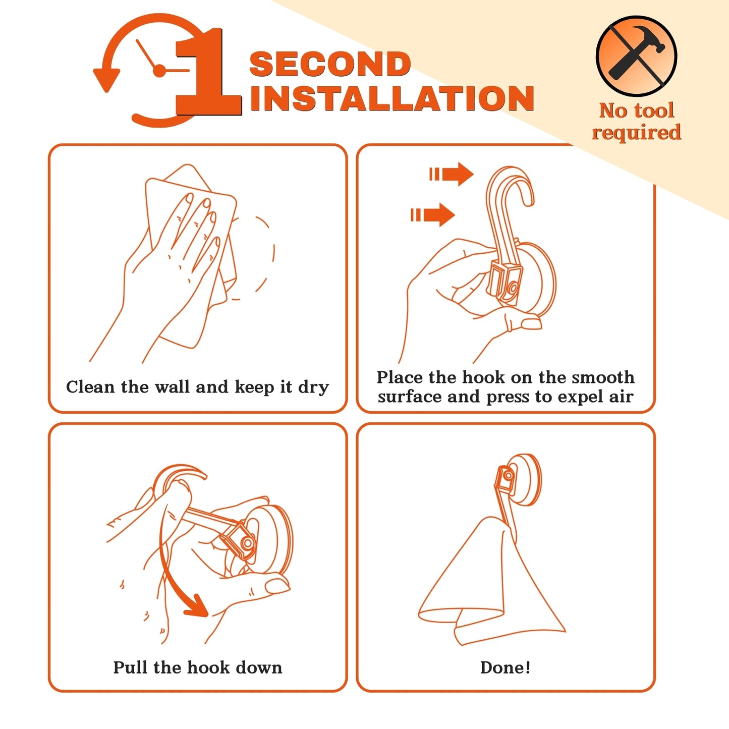 Suction Cup Hooks for Door Wreaths, 2 Pcs Removable & Reusable Christmas Wreath Hangers for Front Doors, No Drill Heavy Duty Vacuum Shower Hooks for Window Bathroom Towels RV Home Storage Hooks